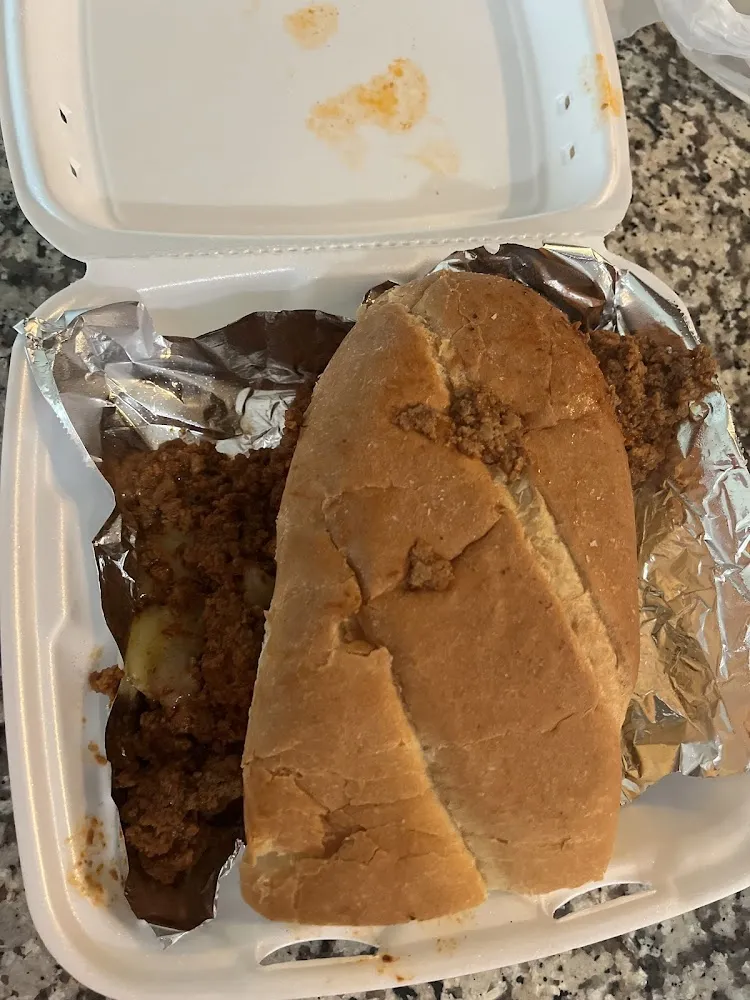 Hot Sausage and Cheese Sandwich